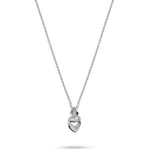 Jette - Ketting - Zilver - 45 cm - Zirkoon