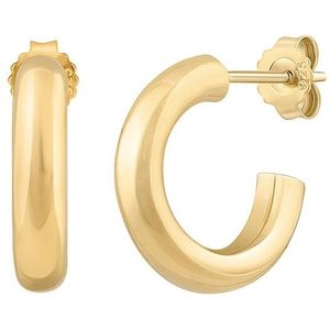 Caï - Creolen - Geel - 925 Zilver Verguld - Diameter 19 mm