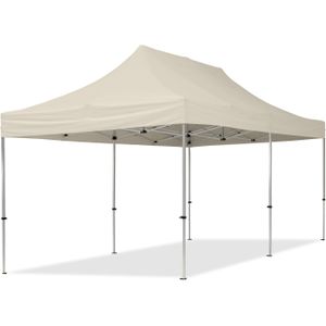 Easy up Partytent 3x6m Hoogwaardig polyester 700 crÃ¨me Feesttent Vouwtent
