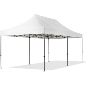 Easy up Partytent 3x6m PVC 800 wit waterdicht Feesttent Vouwtent