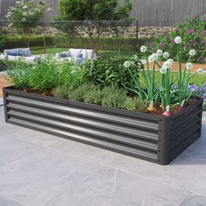 PRIMEYARD 180 x 75 x 35 cm Moestuinbak, staal,