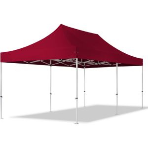 Easy up Partytent 3x6m Hoogwaardig polyester 800 rood waterdicht Feesttent Vouwtent