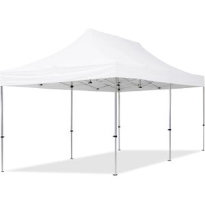 Easy up Partytent 3x6m Hoogwaardig polyester 700 wit Feesttent Vouwtent