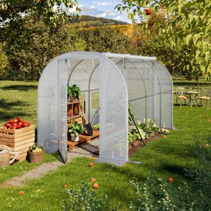 TOOLPORT Tunnelkas 2x3 m, PE-folie, wit