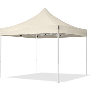 Easy up Partytent 3x3m Hoogwaardig polyester 700 crÃ¨me Feesttent Vouwtent