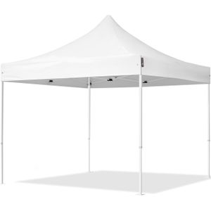 Easy up Partytent 3x3m Hoogwaardig polyester 700 wit Feesttent Vouwtent