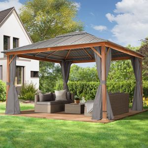 Tuinpaviljoen 3x4m Gegalvaniseerd staal loft grey waterdicht