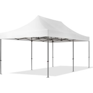 Easy up Partytent 3x6m Hoogwaardig polyester 750 wit waterdicht Feesttent Vouwtent