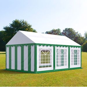 Partytent 4x6m PVC 700 groen waterdicht Feesttent