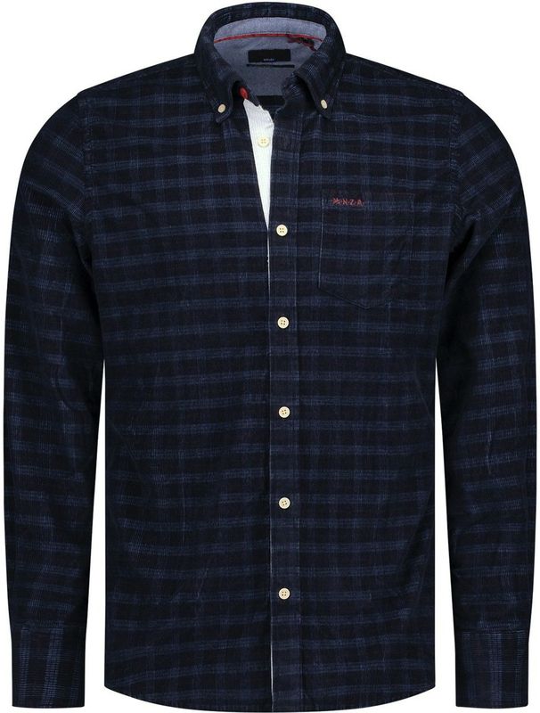 NZA - Overhemd - Blauw - Katoen