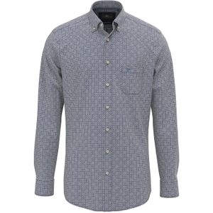 Fynch-Hatton - 1511-8060 - Overhemd - Donkerblauw - Lange Mouw - 100% Katoen