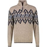 Regular fit gebreide pullover met schipperskraag