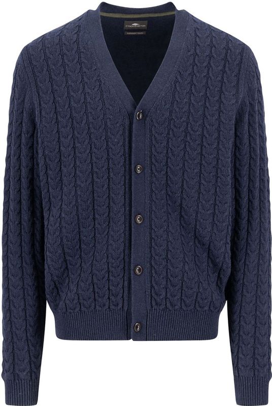 Fynch-Hatton - Gebreid Herenjack - Knoopsluiting