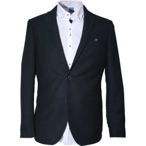 Carter & Davis - Colbert - Fijn Gebreid - Blauw - 52% Polyester/20% Wol/28% Viscose