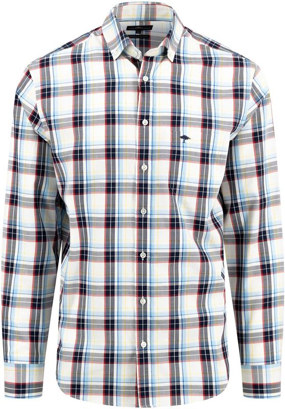 Overhemd - Geruit - Katoen - Lange Mouw - Regular Fit