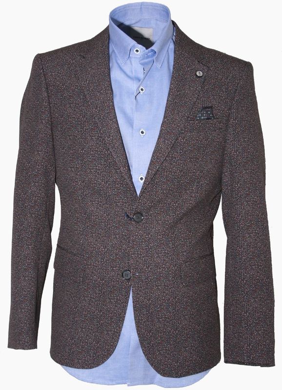 Carter & Davis - 2628-9433 - Gemêleerd Stretch Colbert - Modern Fit