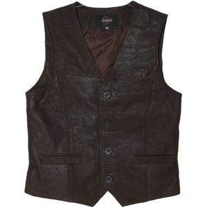Dekkers Leder Gilet - Mens-vest-sheep