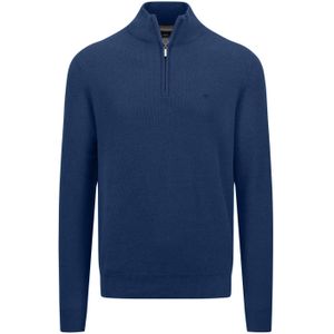 Fynch Hatton - Half-Zip Trui - Grijs - 100% Katoen