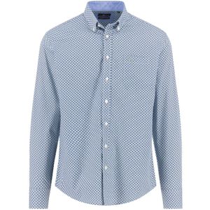 Fynch Hatton - 15085480 - Overhemd - Lange Mouwen - Casual Fit - Stempelprint - Premium Katoen