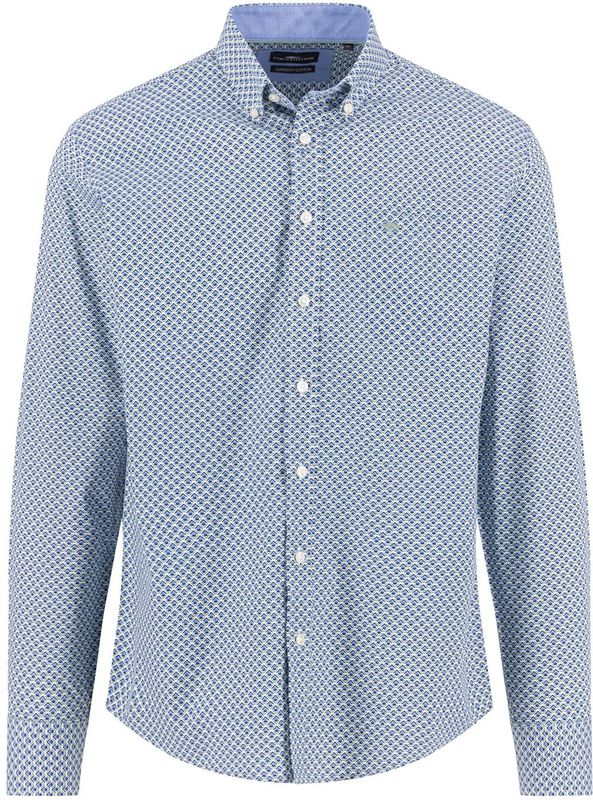 Fynch Hatton - 15085480 - Overhemd - Lange Mouwen - Casual Fit - Stempelprint - Premium Katoen