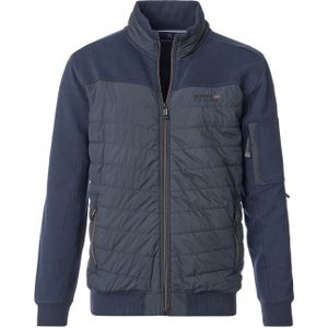 Casa Moda - Sportief Vest - Donkerblauw - Gewatteerde Voorzijde - Regular Fit