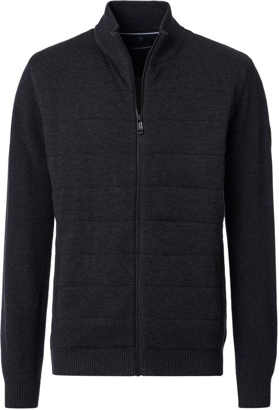 Casa Moda - 454520700 - Vest - Donkergrijs - Dik Gemeleerd