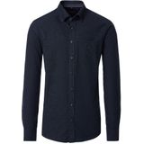 Casa Moda Heren overhemd lange mouw blauw (Maat: L)