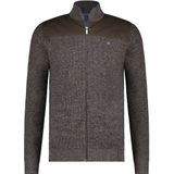 Fellows United - Gebreid Vest - Bruin - Heren - 100% Katoen