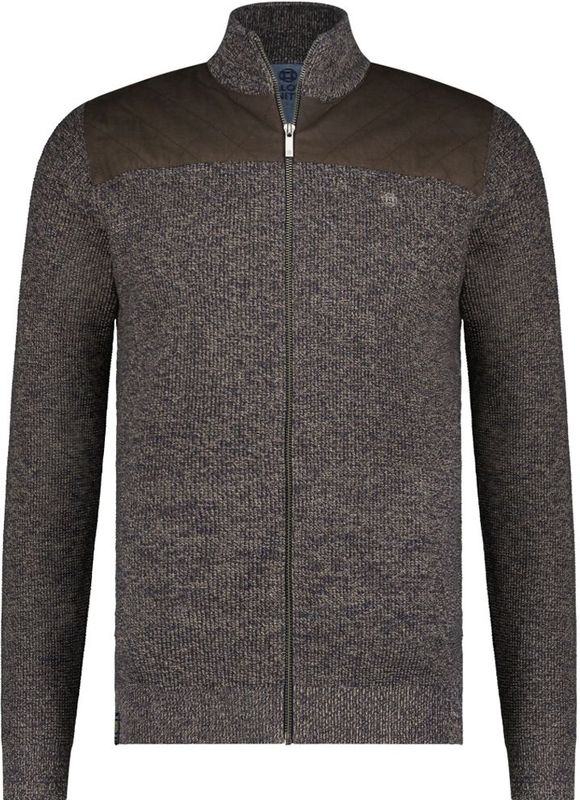 Fellows United - Gebreid Vest - Bruin - Heren - 100% Katoen