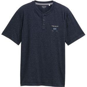 Tom Tailor Henley T-shirt met Korte mouw - 1046763