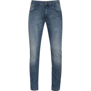 Petrol Industries Slim Fit Jeans SEAHAM met Riem Cloudy Sky