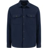 Fynch Hatton Donekrblauw Overshirt - 1511-5684
