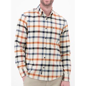 Lerros - Flanellen Overhemd - Broken White - Ruit