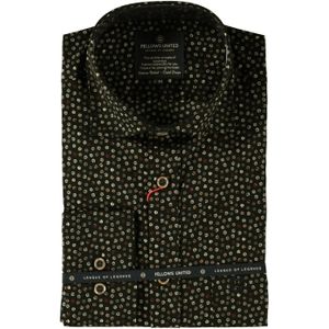 Fellows United - Lange Mouw Overhemd - Rood - Heren - 100% Katoen