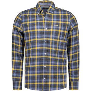 NZA - Blauw - Katoenen Overhemd - Lange Mouwen - Regular Fit