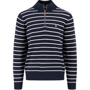 Fynch Hatton Striped Half Rits Trui