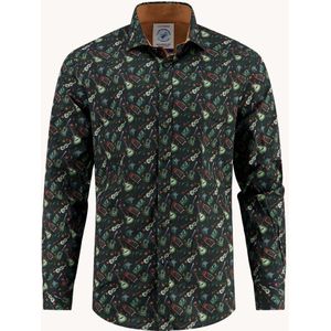A Fish Named Fred - Shirt Guitars - Heren - Lange Mouwen - Modern Fit
