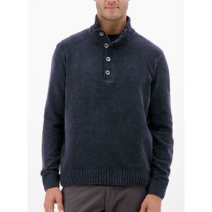 Lerros - Chenille-pullover - Classic Navy - Met Troyer-kraag