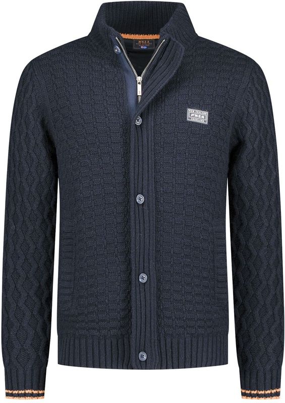 NZA - Wollen Vest - Blauw - Met Rits