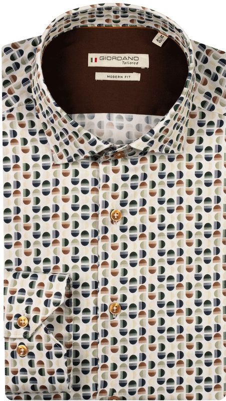 Giordano - 527821 - Heren Overhemd - 100% Katoen - Modern Fit - Kleurnummer 70