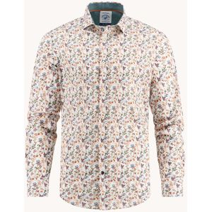 A Fish Named Fred - Longsleeve Shirt - Gebloemd - Heren - Modern Fit