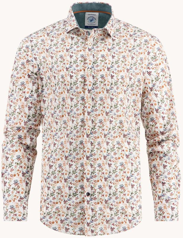 A Fish Named Fred - Longsleeve Shirt - Gebloemd - Heren