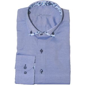Effen slim fit overhemd Mike Turnham.