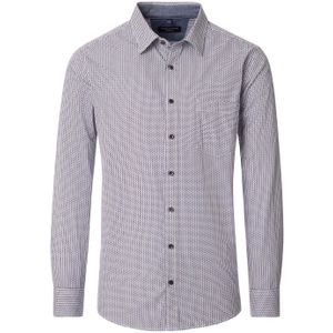 Casa Moda - Overhemd - Lange Mouw - 100% Katoen - Regular Fit - Minimal Print