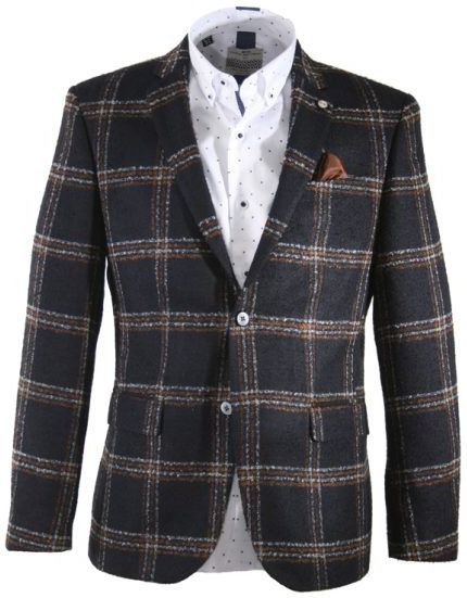 Carter & Davis Lange mouw  - 2628-1426 Marine (Maat: 52)