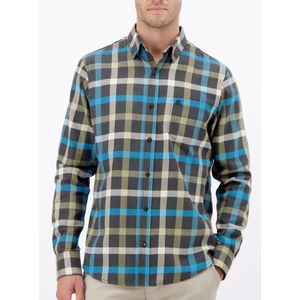 LERROS Overhemd  azuur / grijs / olijfgroen / natuurwit