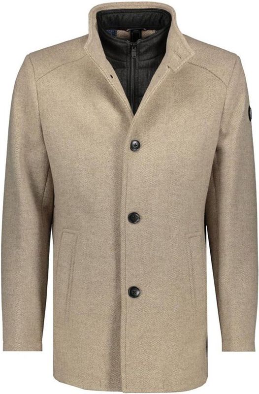 Donders 1860 Heren jas beige (Maat: S)