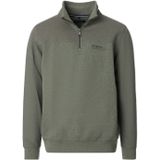 Casa Moda - Pullovers - Groen - Effen - Half Zip