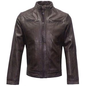 Dekker - Leeward - Leren Jas - Zwart - Lamsleer