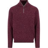 Fynch Hatton - 1510346 - Half Rits Trui - Melange-effect - Wolmix